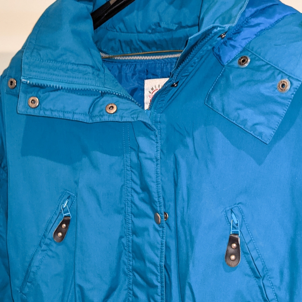AMERICAN WEEKEND TURQUOISE SKI JACKET